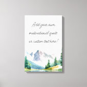 Create Your Own Mountain Quote Canvas Afdruk (Voorkant)