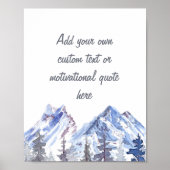 Create Your Own  Mountains and Trees  Poster (Voorkant)