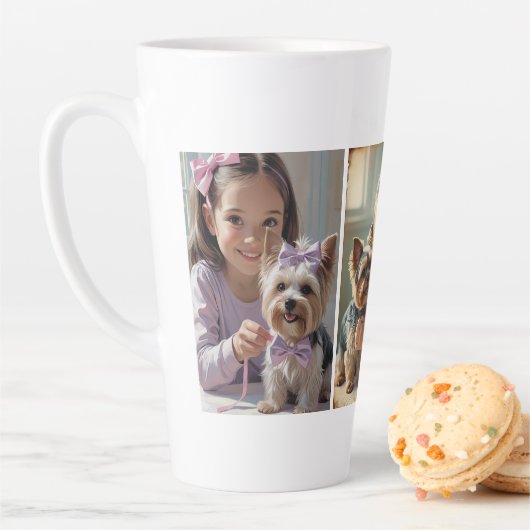Create Your Own Mug of Beautiful Memories Latte Mok (In situ)