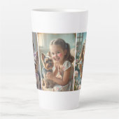 Create Your Own Mug of Beautiful Memories Latte Mok (Voorkant)