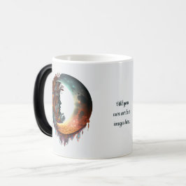 Create Your Own Mystical Floral Boho Crescent Moon Magische Mok