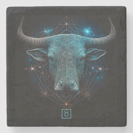 Create Your Own Mystical Taurus Stenen Onderzetter (Voorkant)