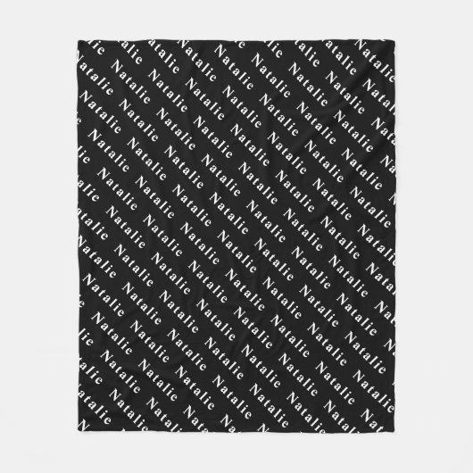 Create Your Own Name Personalized Fleece Deken (Voorkant)