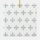 Create your own nordic family photo christmas keramisch ornament (Achterkant)