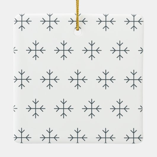 Create your own nordic family photo christmas keramisch ornament (Achterkant)