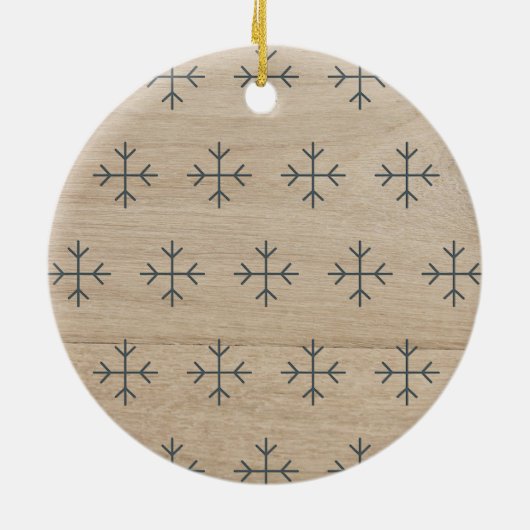 Create your own nordic family photo christmas keramisch ornament (Achterkant)