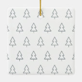 Create your own nordic family photo christmas keramisch ornament (Achterkant)