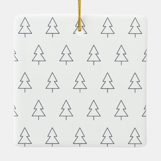Create your own nordic family photo christmas keramisch ornament (Achterkant)