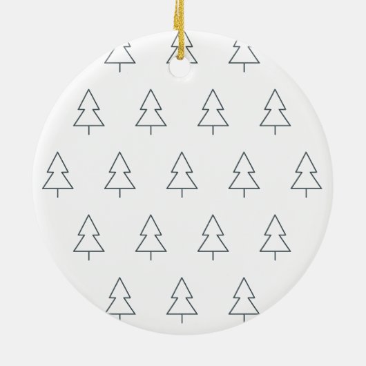 Create your own nordic family photo christmas keramisch ornament (Achterkant)