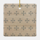 Create your own nordic family photo christmas keramisch ornament (Achterkant)