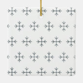 Create your own nordic family photo christmas keramisch ornament (Achterkant)