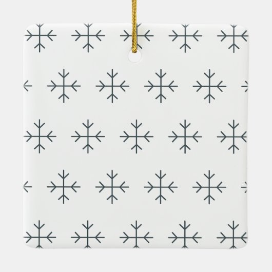 Create your own nordic family photo christmas keramisch ornament (Achterkant)