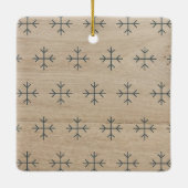 Create your own nordic family photo christmas keramisch ornament (Achterkant)