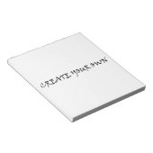 Create your own notitieblok (Schuin)