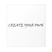 Create your own notitieblok (Voorkant)