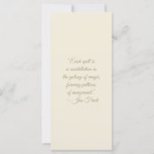 Create Your Own Orange Kitten Ivy Bookmark Card (Achterkant)