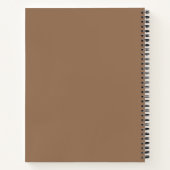 Create Your Own Ornate Gilded Beige Brown Notitieboek (Achterkant)