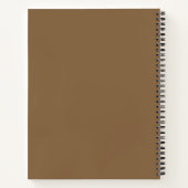 Create Your Own Ornate Gilded Nut Brown Notitieboek (Achterkant)
