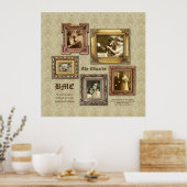 Create Your Own Ornate Gold Antique Frames Collage Poster (Keuken)