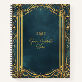 Create Your Own Ornate Teal & Gold Notitieboek