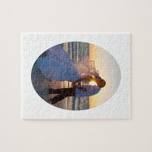 Create Your Own Oval Shape Wedding 8x10 Legpuzzel (Horizontaal)