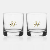 Create Your Own Personalize Add Monogram,Name Whisky Glas (Voorkant)