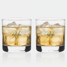 Create Your Own Personalize Add Monogram,Name Whisky Glas