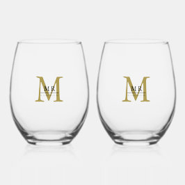 Create Your Own Personalize Add Monogram,Name Wijnglas Zonder Voet