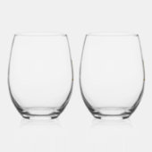 Create Your Own Personalize Add Monogram,Name Wijnglas Zonder Voet (Rechts)