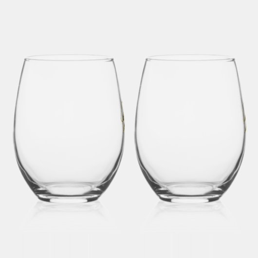 Create Your Own Personalize Add Monogram,Name Wijnglas Zonder Voet (Rechts)