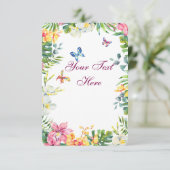 Create Your Own personalize Bedankkaart (Staand voorkant)