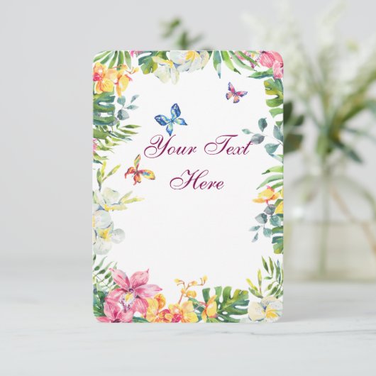 Create Your Own personalize Bedankkaart (Staand voorkant)