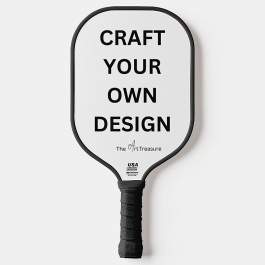 Create Your Own Personalize Branded  Pickleball Paddle (Achterkant)