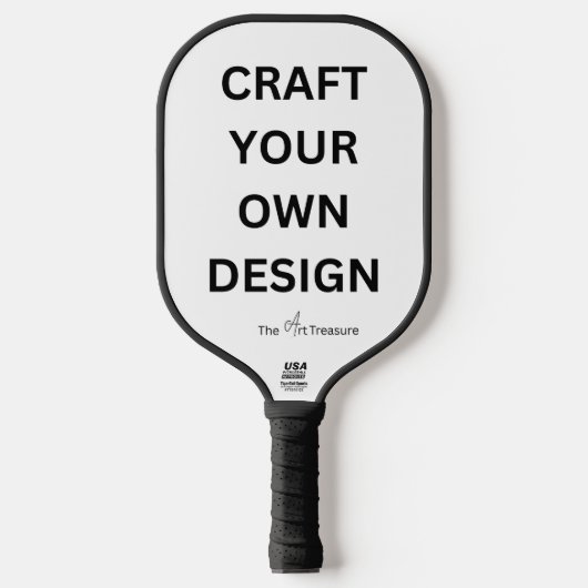 Create Your Own Personalize Branded  Pickleball Paddle (Voorkant)
