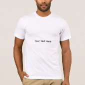 create your own personalize dark gray t-shirt (Voorkant)