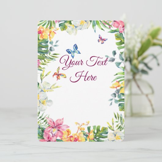 Create Your Own personalize Feestdagenkaart (Staand voorkant)