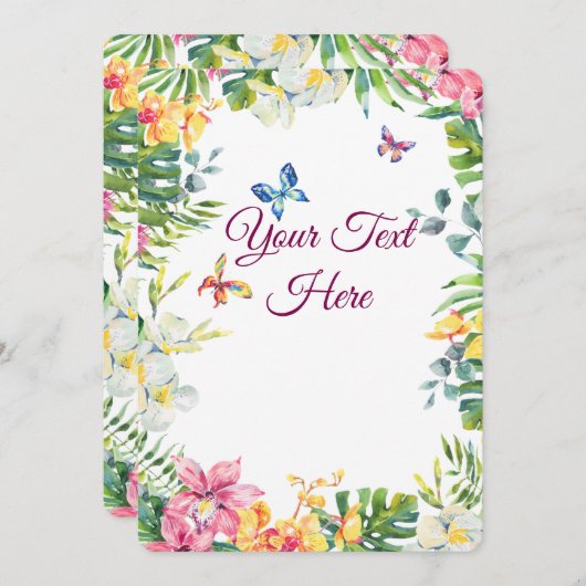 Create Your Own personalize Feestdagenkaart (Voorkant / Achterkant)