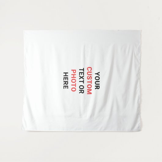 Create Your Own Personalize Large Wandkleed (Voorkant (horizontaal))