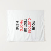 Create Your Own Personalize Medium Size Wandkleed (Voorkant (horizontaal))