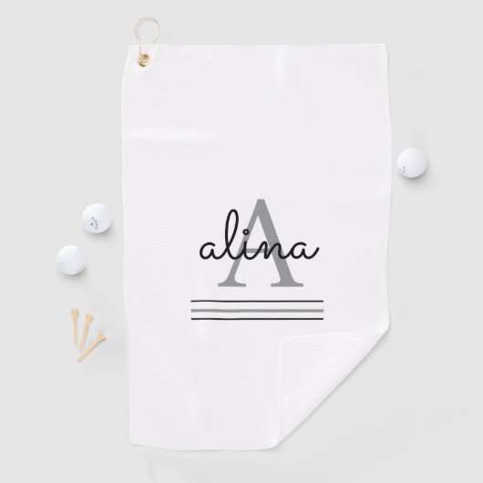 Create Your Own Personalize Monogram Golfhanddoek (Insitu)