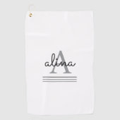 Create Your Own Personalize Monogram Golfhanddoek (Voorkant)