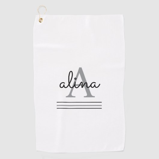 Create Your Own Personalize Monogram Golfhanddoek (Voorkant)