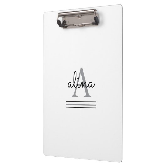 Create Your Own Personalize Monogram Klembord (Links)