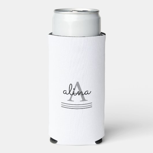 Create Your Own Personalize Monogram Seltzer Blikjeskoeler (Seltzer Voorkant)