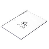 Create Your Own Personalize Monogram Spiral Photo  Notitieboek (Linkerzijde)