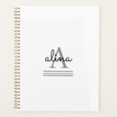 Create Your Own Personalize Monogram Spiral Planner (Voorkant)