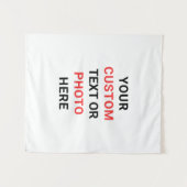 Create Your Own Personalize Small Size Wandkleed (Voorkant (horizontaal))