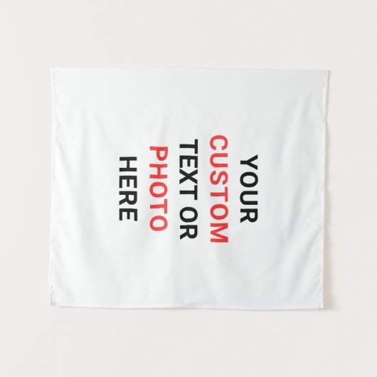 Create Your Own Personalize Small Size Wandkleed (Voorkant (horizontaal))