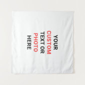 Create Your Own Personalize Square Wandkleed (Voorkant (horizontaal))