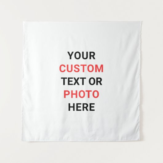 Create Your Own Personalize Square Wandkleed (Voorkant)